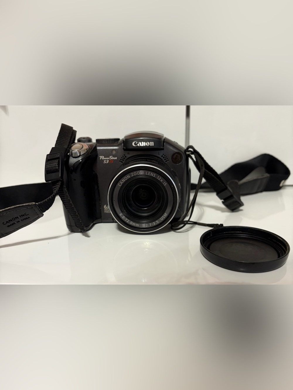 Canon PowerShot S3 IS Digital Camera - Black